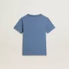 Blauw T-shirt voor jongens met witte print