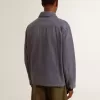 Blauwe herenjas van denimkatoen met distressed-behandeling