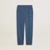 Blauwe joggingbroek voor kinderen met borduursel