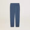 Blauwe joggingbroek voor kinderen met borduursel
