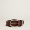 Bruine Houston-riem van gewassen leer