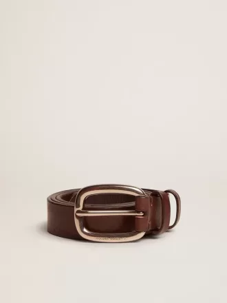 Bruine Houston-riem van gewassen leer