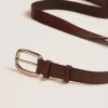 Bruine Houston-riem van gewassen leer