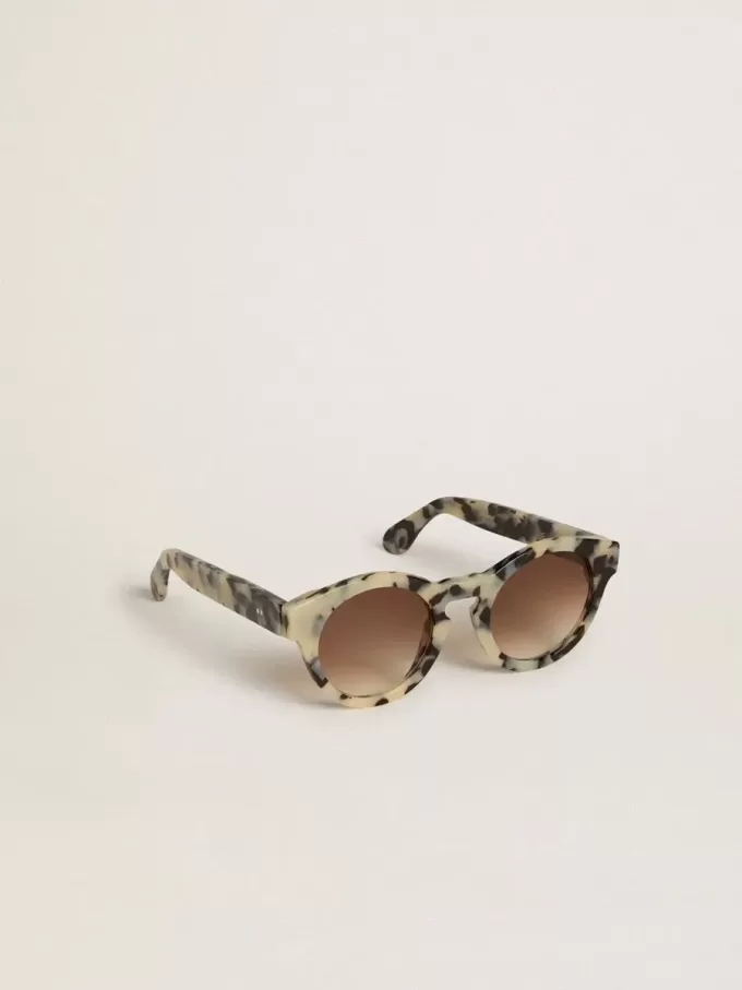 Cameron-stijl zonnebril met schildpadmotief