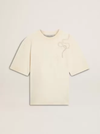 CNY versleten wit T-shirt met relaxte pasvorm