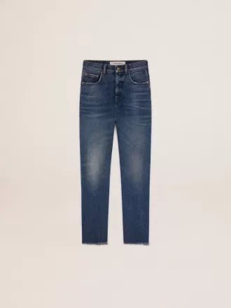 Cropped flared jeans voor dames met medium wash