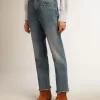 Cropped flared jeans voor dames met medium wash