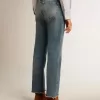 Cropped flared jeans voor dames met medium wash