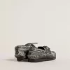 Cruise Teen loafer van zwart leer met distressed-effect