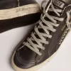Dames Slide zwart met studs