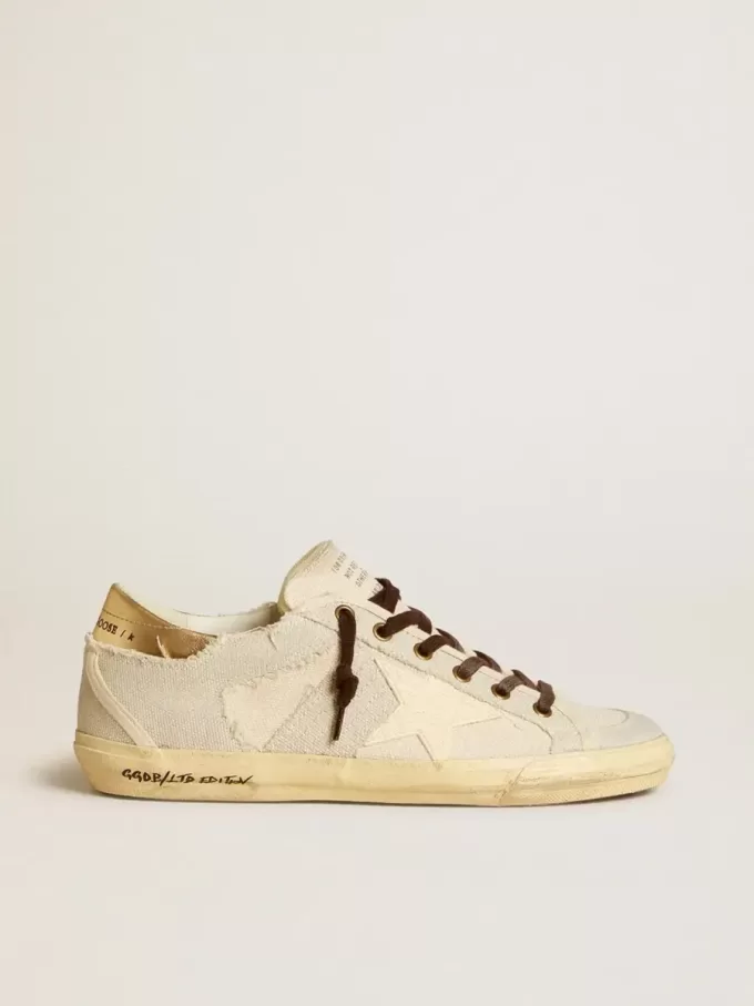 Dames Super-Star LTD van canvas met TPU-ster en leren hielstuk