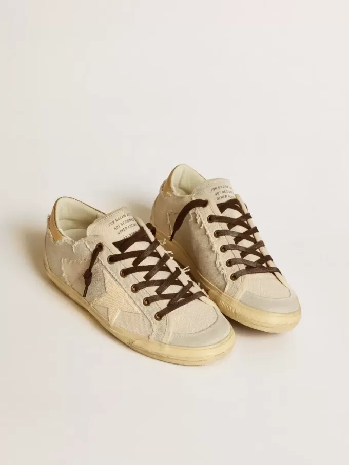 Dames Super-Star LTD van canvas met TPU-ster en leren hielstuk