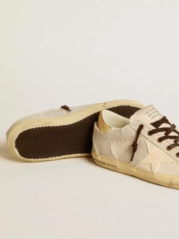 Dames Super-Star LTD van canvas met TPU-ster en leren hielstuk