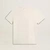 Dames-T-shirt in oudwit met logo op de borst