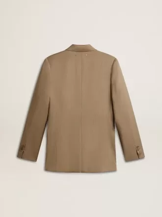 Damesblazer in duifgrijs met dubbele knoopsluiting