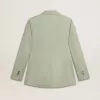Damesblazer in saliegroene wol