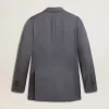 Damesblazer met dubbele knoopsluiting in babyblauw