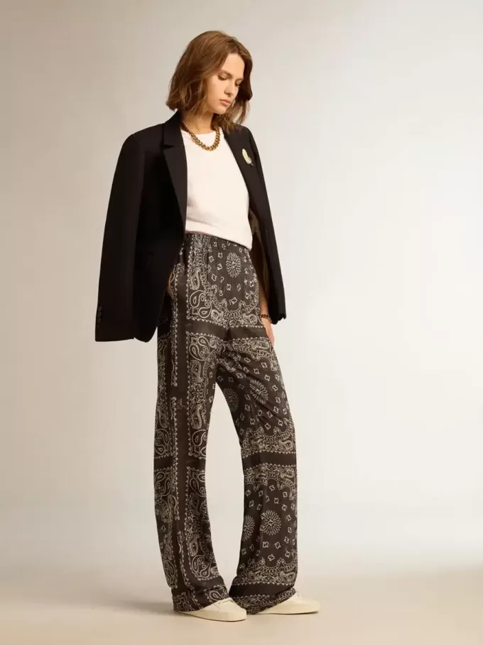 Damesblazer met enkele knoopsluiting van donkerblauwe wollen gabardine