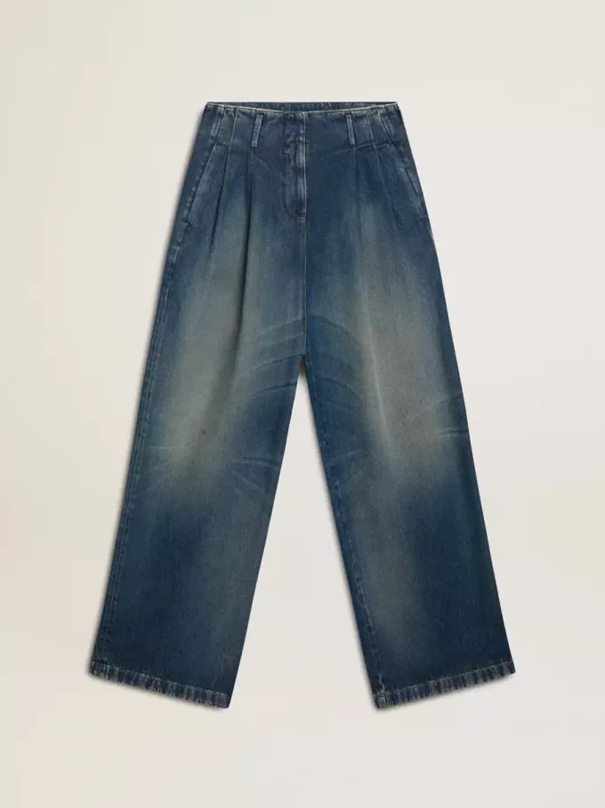 Damesjeans met wijde pijpen en medium wassing voor Chinees Nieuwjaar
