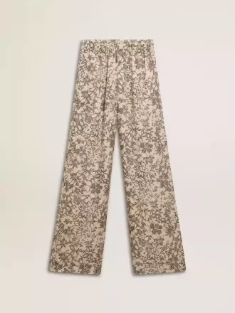 Damesjoggingbroek met bloemenprint