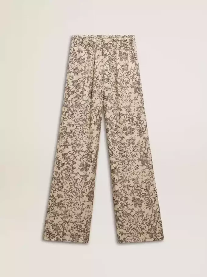 Damesjoggingbroek met bloemenprint