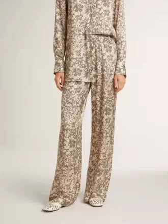 Damesjoggingbroek met bloemenprint
