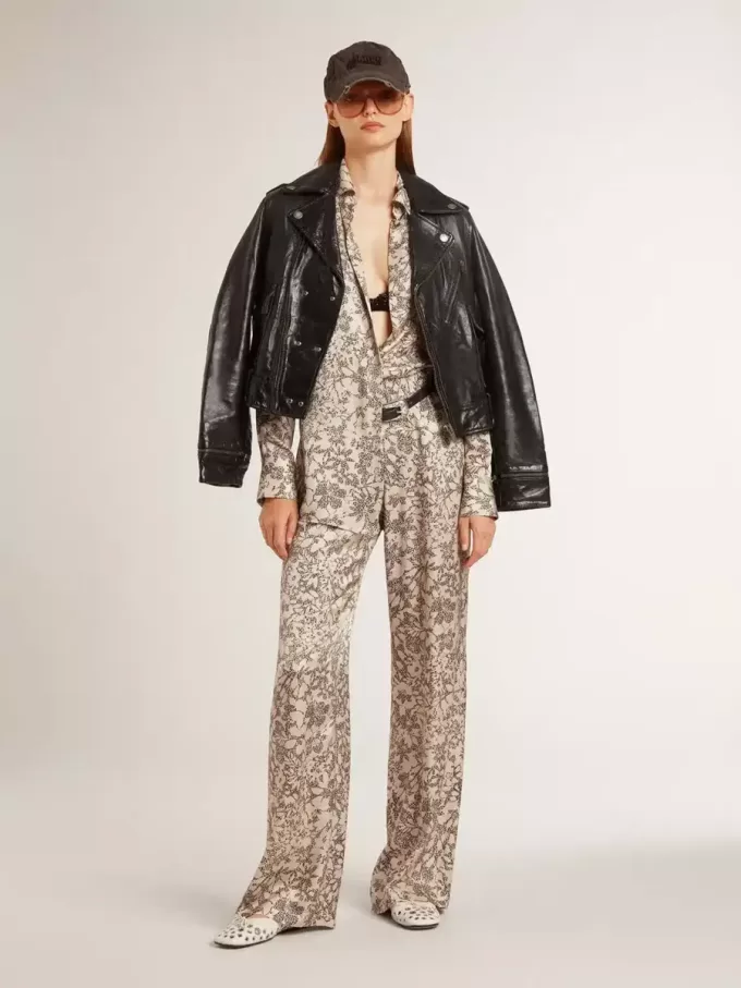 Damesjoggingbroek met bloemenprint