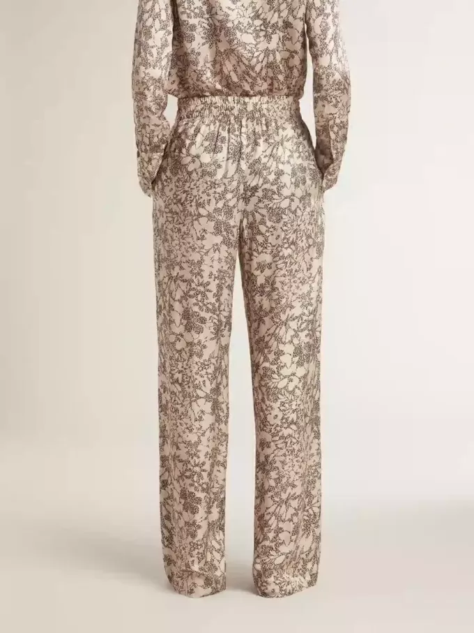 Damesjoggingbroek met bloemenprint
