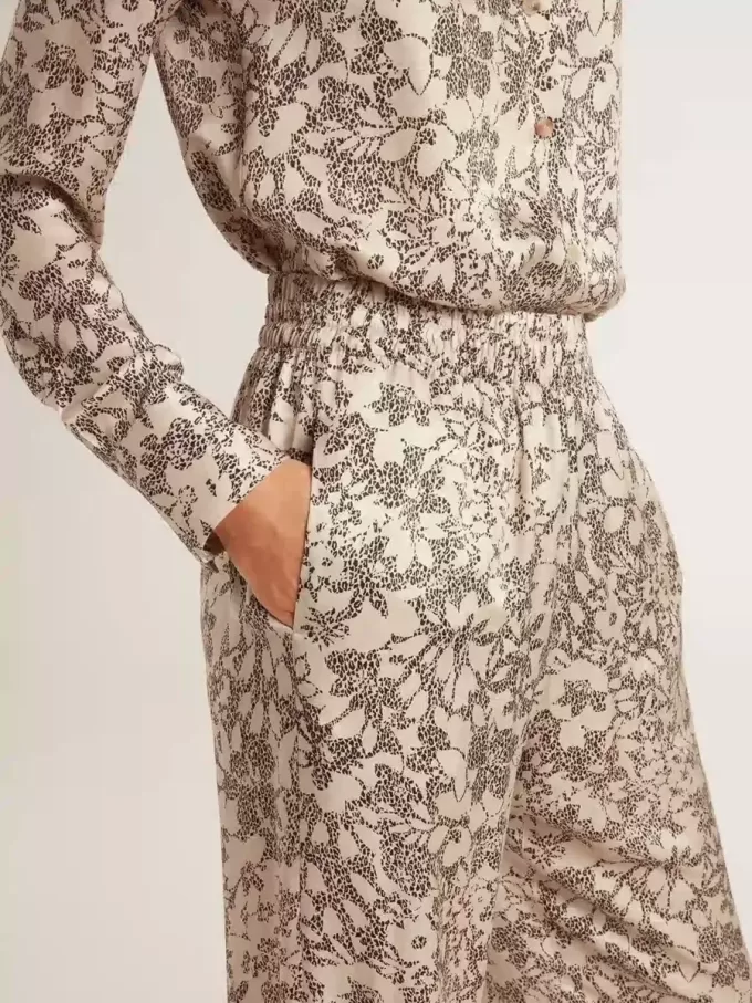 Damesjoggingbroek met bloemenprint
