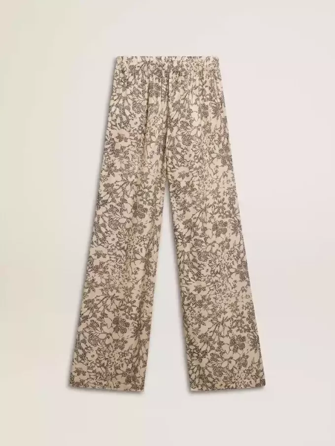 Damesjoggingbroek met bloemenprint