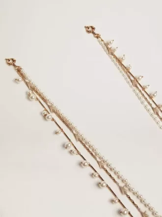 Damesketting met drie antiek goudkleurige Heritage-kettingen