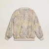 Damesvest met bloemenprint en borduursels
