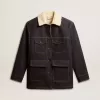 Denim peacoat voor heren