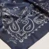 Denimblauwe Golden Collection-sjaal met paisleypatroon