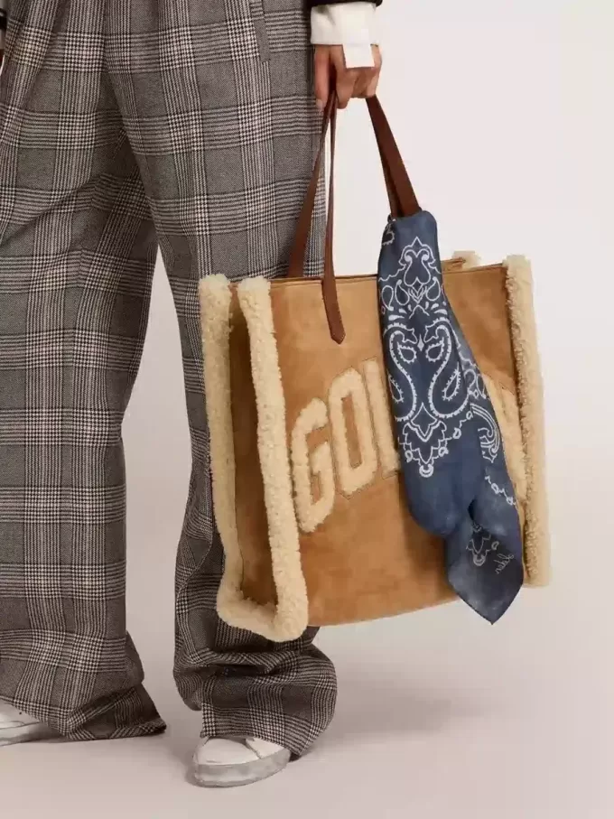 Denimblauwe Golden Collection-sjaal met paisleypatroon