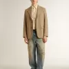Distressed sand-washed jeans voor heren