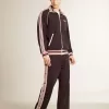 Donkerblauw herensweatshirt met ritssluiting en wit logo