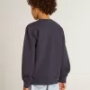 Donkerblauw sweatshirt voor jongens met witte print