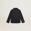 Donkerblauwe double-breasted blazer met knopen voor jongens