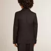 Donkerblauwe double-breasted blazer voor jongens