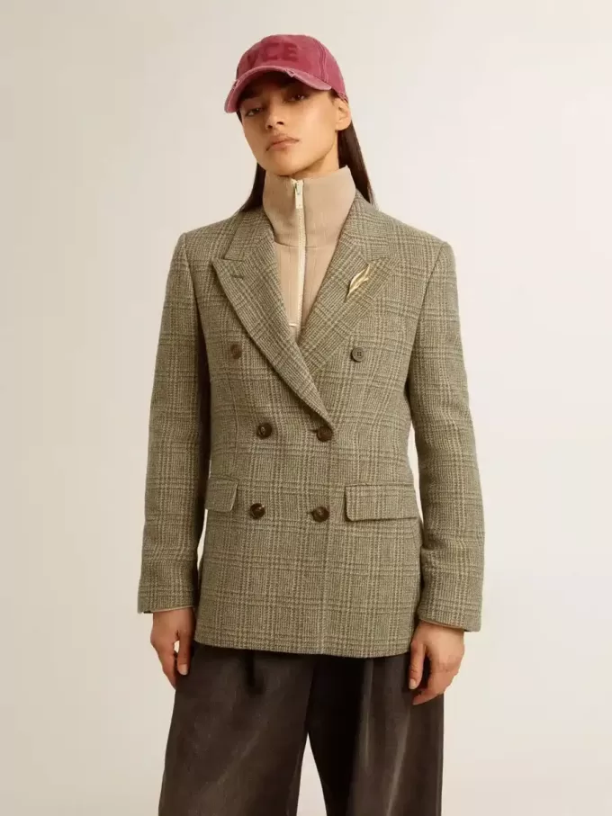 Dubbele blazer voor dames van Shetlandwol