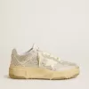 Forty2 voor heren in wit leer en Swarovski-kristallen met witte ster
