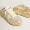 Forty2 voor heren in wit leer en Swarovski-kristallen met witte ster