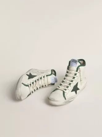 Francy LTD voor dames van nappaleer met groene rubberen ster