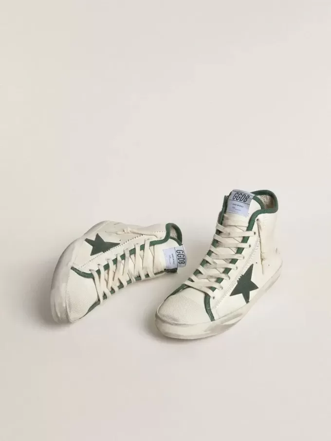 Francy LTD voor dames van nappaleer met groene rubberen ster