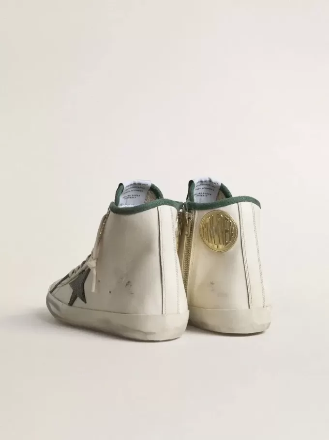 Francy LTD voor dames van nappaleer met groene rubberen ster