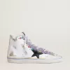 Francy Penstar LAB voor dames met zwarte leren ster en veelkleurige studs