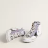 Francy Penstar LAB voor dames met zwarte leren ster en veelkleurige studs