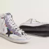 Francy Penstar LAB voor dames met zwarte leren ster en veelkleurige studs