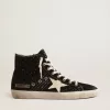 Francy Penstar LTD in glitter met ivoorkleurige ster en zwarte hielband